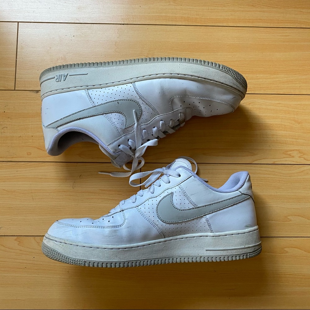 Nike Air Force 1 White & Grey Sz 13